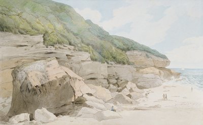 Beach Scene, Exmouth by Francis Towne